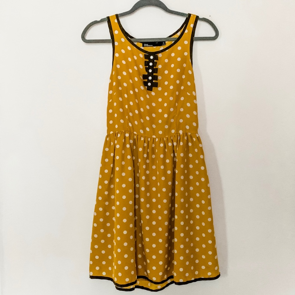 dear creatures polka dot dress